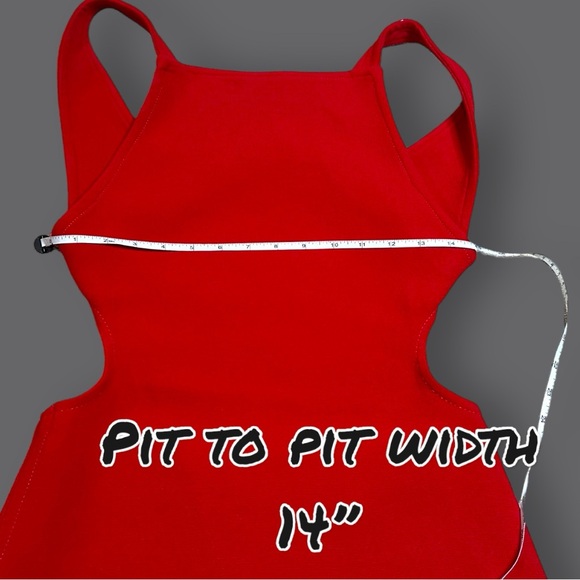 🎉HP🎉Excellent PreLoved Condition Zara Red Cut Out Back Mini Dress. Size Small - Picture 7 of 11